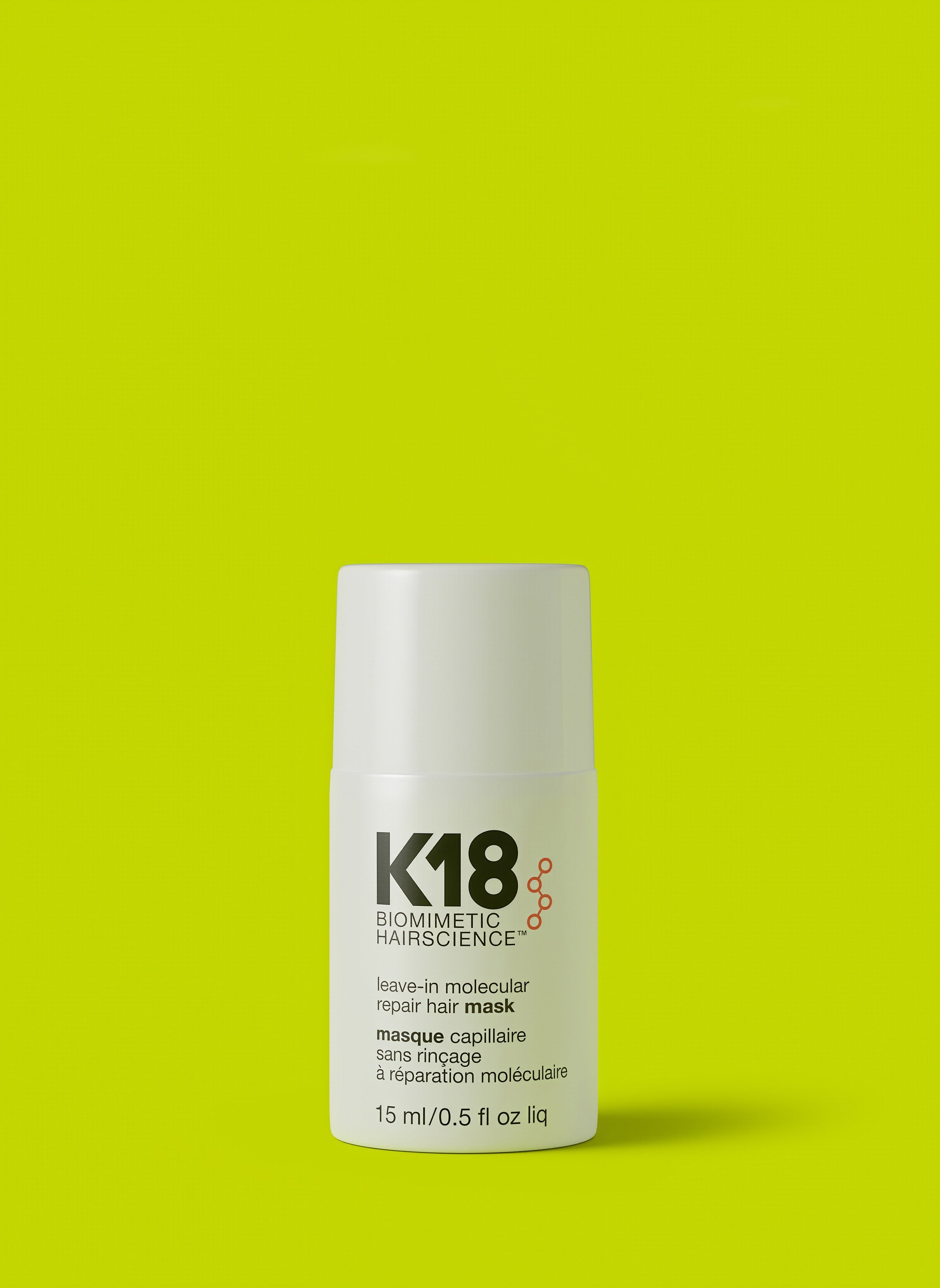 K18 Leave-In Molecular Repair Hair Mask, Patented, Lasting Repair For Dry, Frizzy, Damaged Hair, Reverse Damage In 4 Minutes From Bleach, Color, Chemical Services + Heat Main image