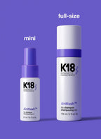 K18 AirWash™ Dry Shampoo, Non-Aerosol, Balances Scalp & Controls Excess Oil Production
