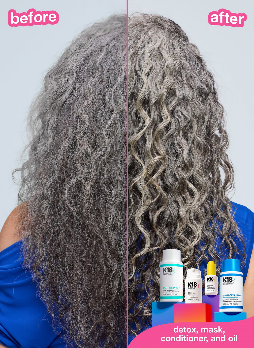 K18 Leave-In Molecular Repair Hair Mask, Patented, Lasting Repair For Dry, Frizzy, Damaged Hair, Reverse Damage In 4 Minutes From Bleach, Color, Chemical Services + Heat